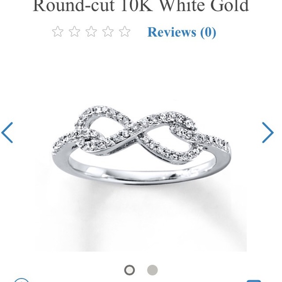 NWOT Ring & Necklace Heart, diamonds, white gold - Picture 1 of 5